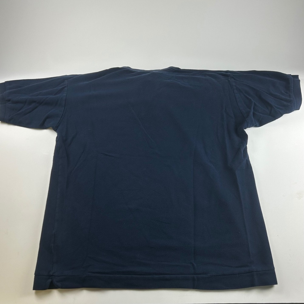 Lacoste Mens 4 (M) Preppy Navy Blue Banded Collar Cotton Pique Polo Shirt - Picture 5 of 7